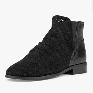 NYDJ Black Perforated Ankle Booties NEW